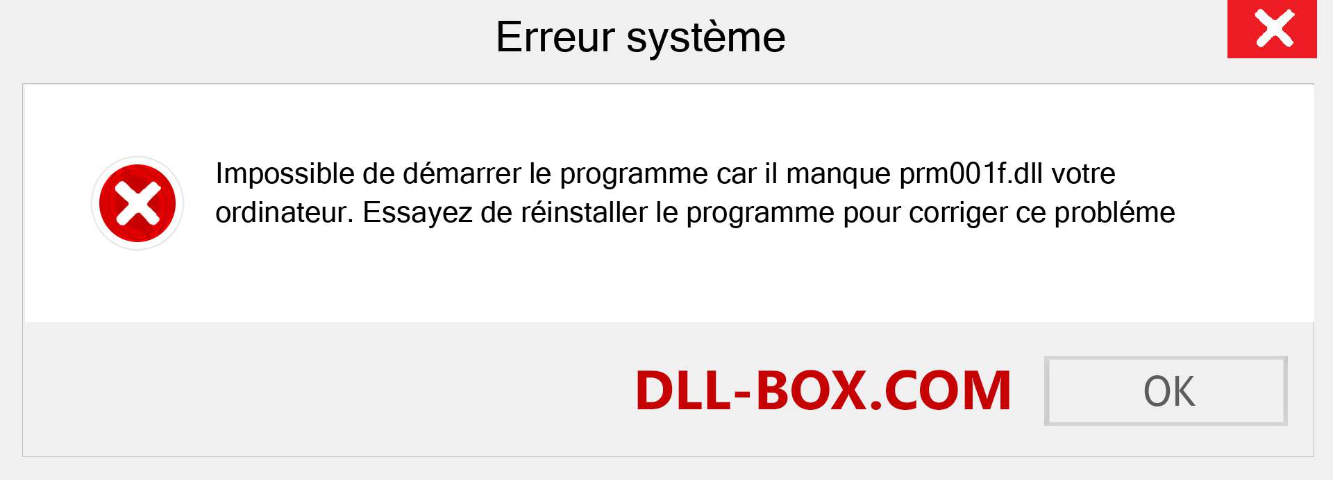 Le fichier prm001f.dll est manquant ?. Télécharger pour Windows 7, 8, 10 - Correction de l'erreur manquante prm001f dll sur Windows, photos, images